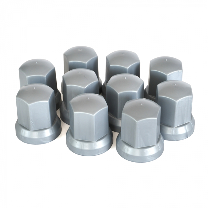 Set 10 Bucati Capac Plastic Pentru Prezon Roata 32 Mm Gri 54.5 Mm [5]