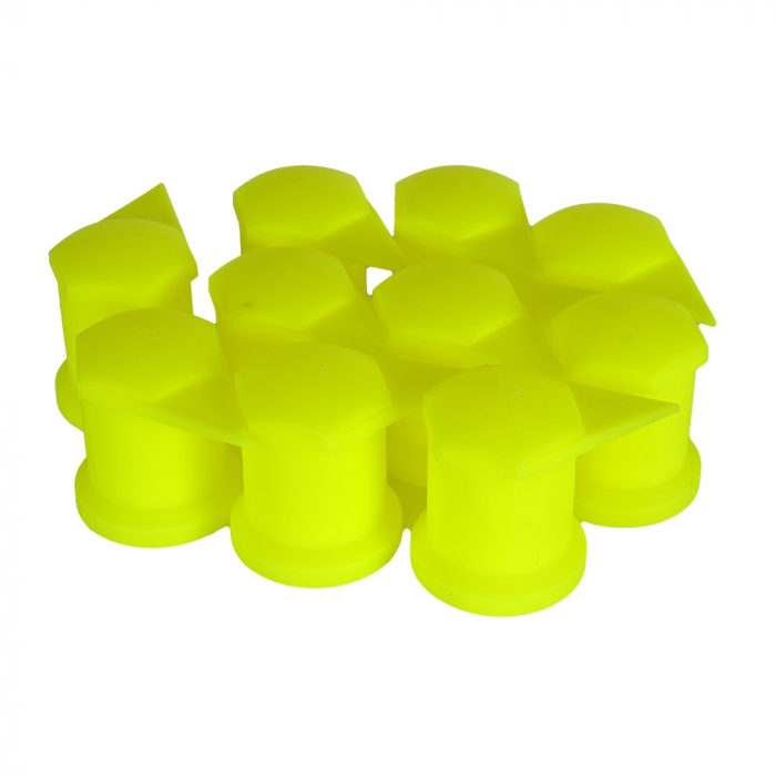 Set 10 Bucati Capac Plastic Pentru Prezon Roata Cu Indicator 33 Mm Neon [3]
