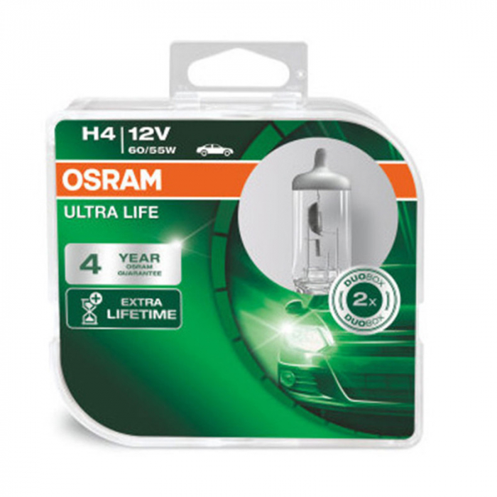 Set 2 Becuri 12V H4 60/55 W Ultra Life Osram [1]