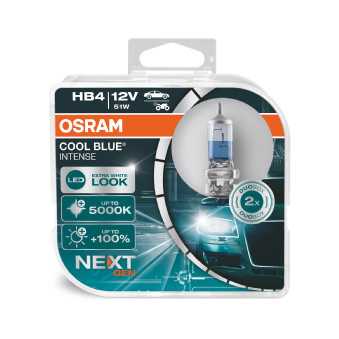 Set 2 Becuri 12V Hb4 51 W Cool Blue Intense Nextgen Osram [1]