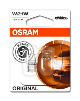 Set 2 Becuri 12V W21W Original Blister Osram [1]