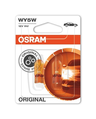 Set 2 Becuri 12V Wy5W Original Blister Osram [1]