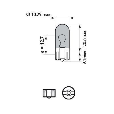 Set 2 Becuri Fara Soclu W5W 12V (Blister) White Vision Ultra Philips [3]