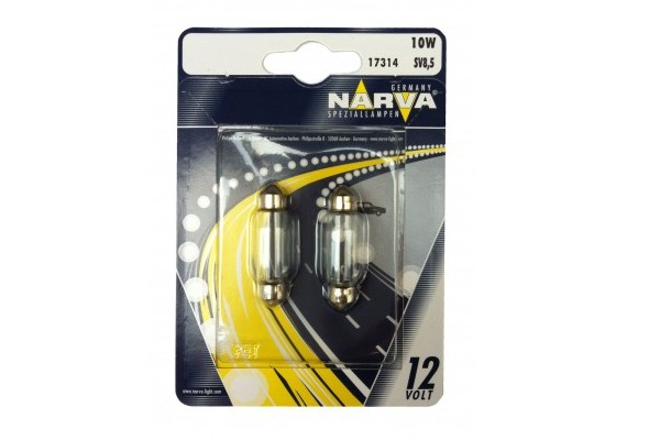 Set 2 Becuri Indicator 12V C10W Narva [1]