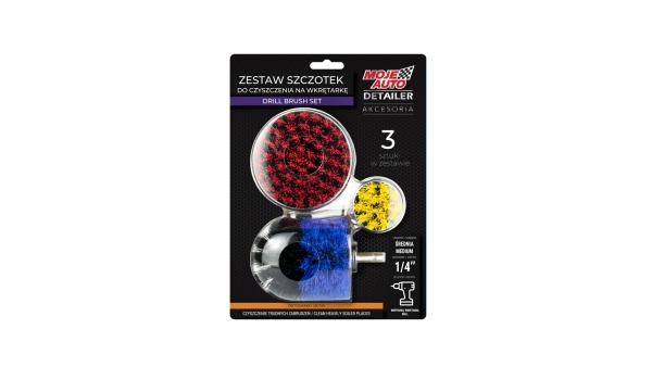 Set 3 perii pentru detailing interior Moje Auto Detailer [1]
