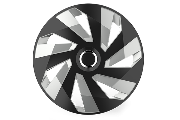 Set Capace Roti 15  Vector Rc Silverblack [2]