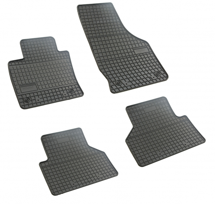 Set covorase auto din cauciuc Audi Q3 2011-2018, Negru, presuri FROGUM, negre, 4 buc. [1]
