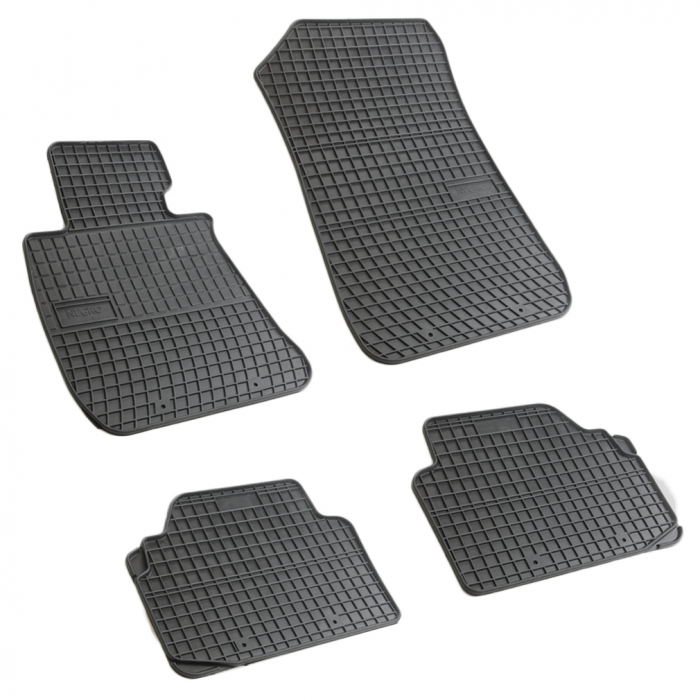 Set covorase auto din cauciuc Bmw Seria 3 E90 E91 E92 2004-2012, presuri FROGUM, negre, 4 buc. [1]