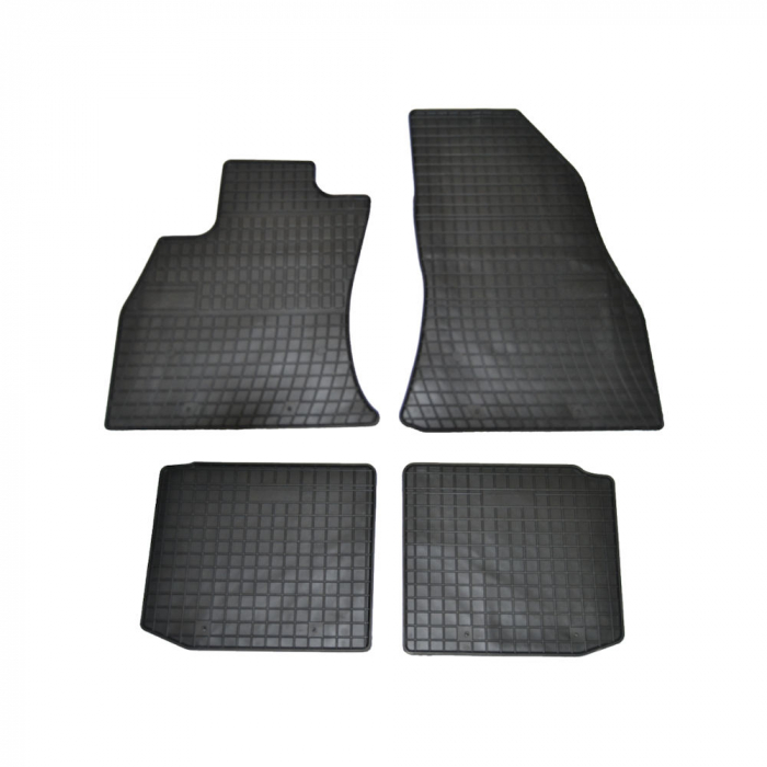 Set covorase auto din cauciuc Fiat 500L 2012- culoare Negru, presuri FROGUM, 4 buc. [1]