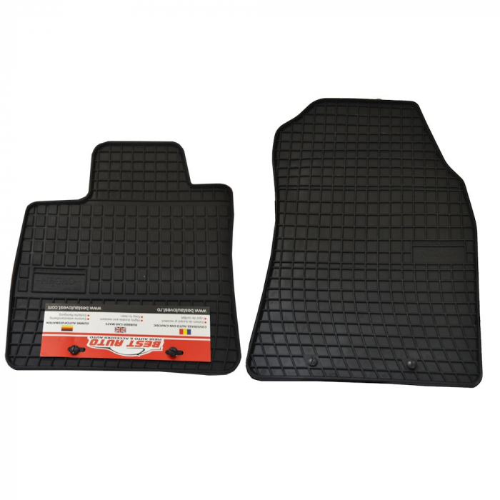 Set covorase auto din cauciuc Ford Courier 2014-, presuri FROGUM, negre, 2 buc. [1]