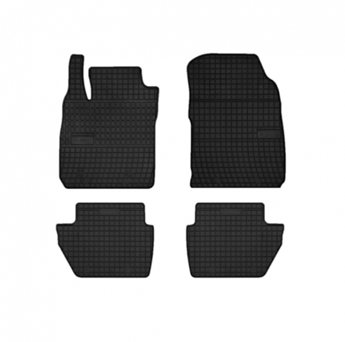 Set covorase auto din cauciuc  Ford EcoSport 2017-  prezent, presuri FROGUM, Negru [1]