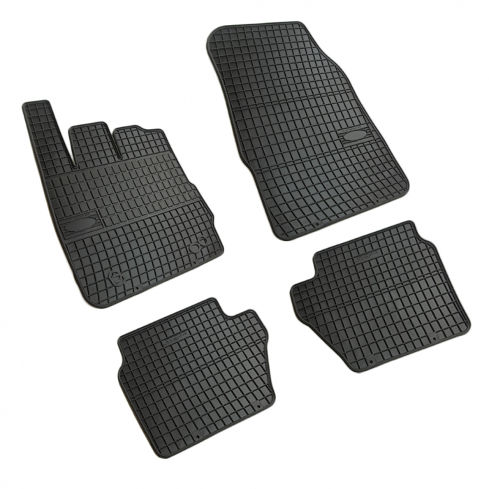 Set covorase auto din cauciuc Ford Fiesta 7 2008-2017, presuri FROGUM, negre, 4 buc. [1]
