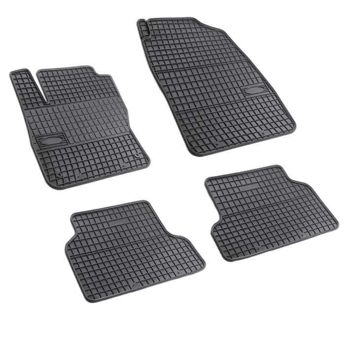 Set covorase auto din cauciuc Ford Focus 2 2004-2010, presuri FROGUM, negre, 4 buc. [1]