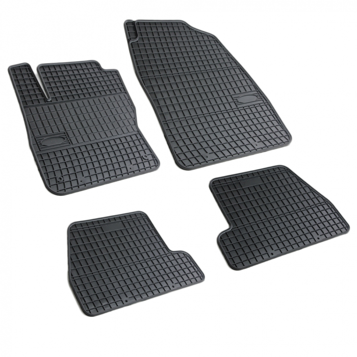 Set covorase auto din cauciuc Ford Focus 3 2010-2018, presuri FROGUM, negre, 4 buc. [1]