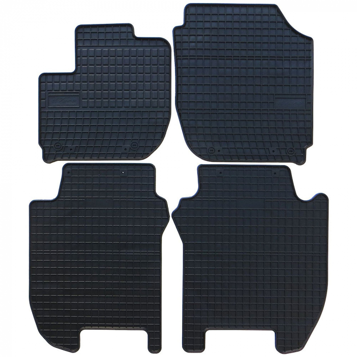 Set covorase auto din cauciuc Honda Jazz 3 2013-2020-, presuri FROGUM, negre, 4 buc. [1]