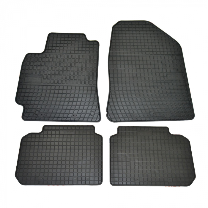 Set covorase auto din cauciuc Hyundai Elantra 6 2015-2020, presuri FROGUM, negre, 4 buc. [1]