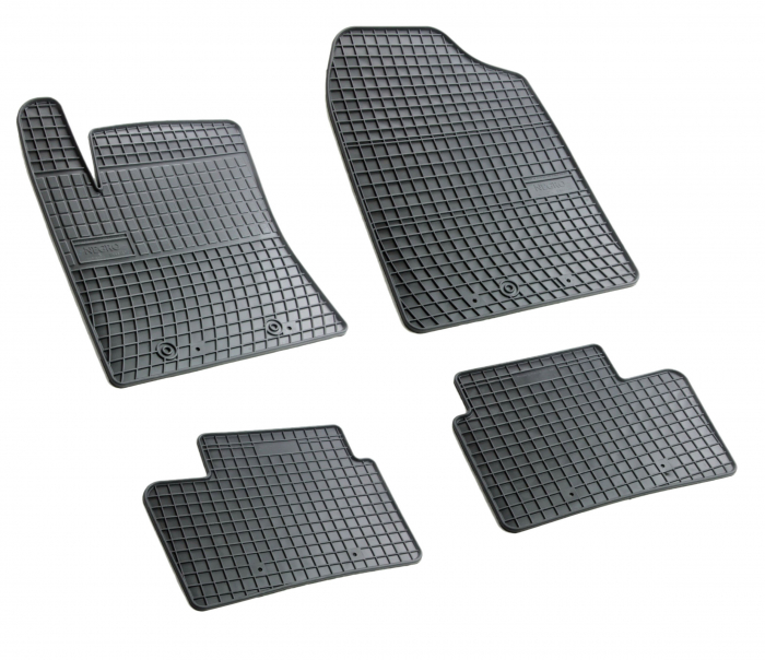 Set covorase auto din cauciuc Hyundai I10 (BA) 2013-2019, Cauciuc Negre, presuri FROGUM, negre, 4 buc. [2]