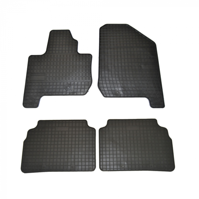 Set covorase auto din cauciuc Kia Soul Ev 2014-2019 culoare Negru, presuri FROGUM, 4 buc. [1]