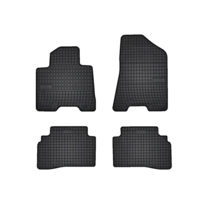 Set covorase auto din cauciuc  Kia Sportage 4 Lift 2018-  prezent, presuri FROGUM, Negru [1]