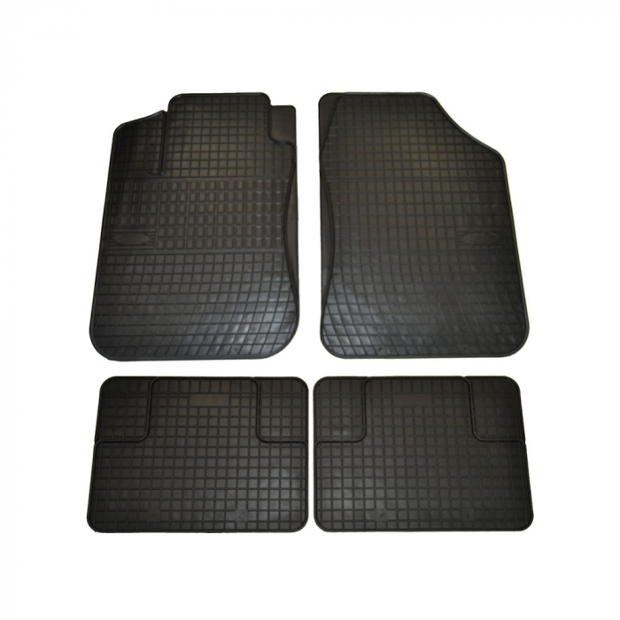 Set covorase auto din cauciuc Mat 2 Universale culoare Negru, presuri FROGUM, 4 buc. [2]