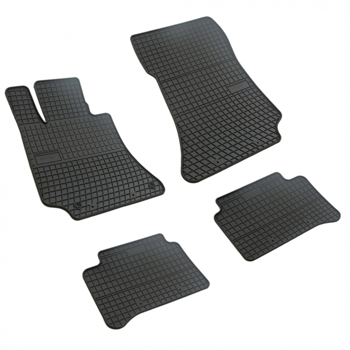 Set covorase auto din cauciuc Mercedes Clasa E W212 2009-2016 CLS C218 2010-2018, MB814 1983-1998, presuri FROGUM, negre, 4 buc. [1]