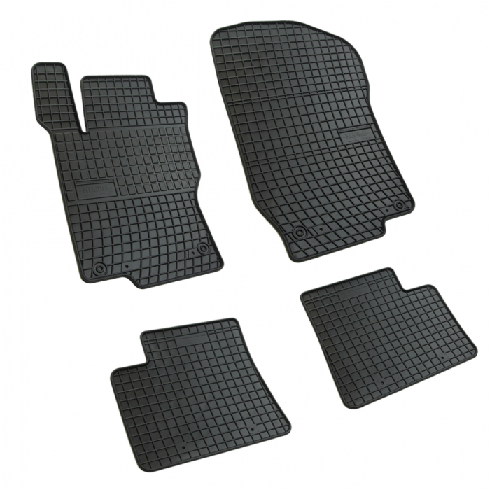 Set covorase auto din cauciuc Mercedes Clasa ML II W164 2005-2011, presuri FROGUM, negre, 4 buc. [1]