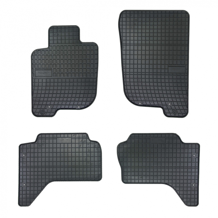 Set covorase auto din cauciuc Mitsubishi L200 2007-2016, presuri FROGUM, negre, 4 buc. [1]