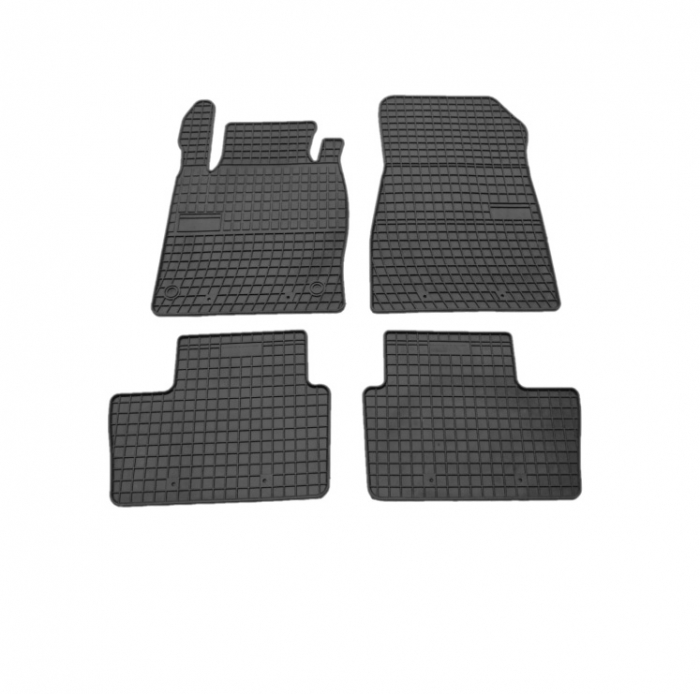 Set covorase auto din cauciuc  Nissan Juke 2 2019-  prezent, presuri FROGUM, Negru [1]