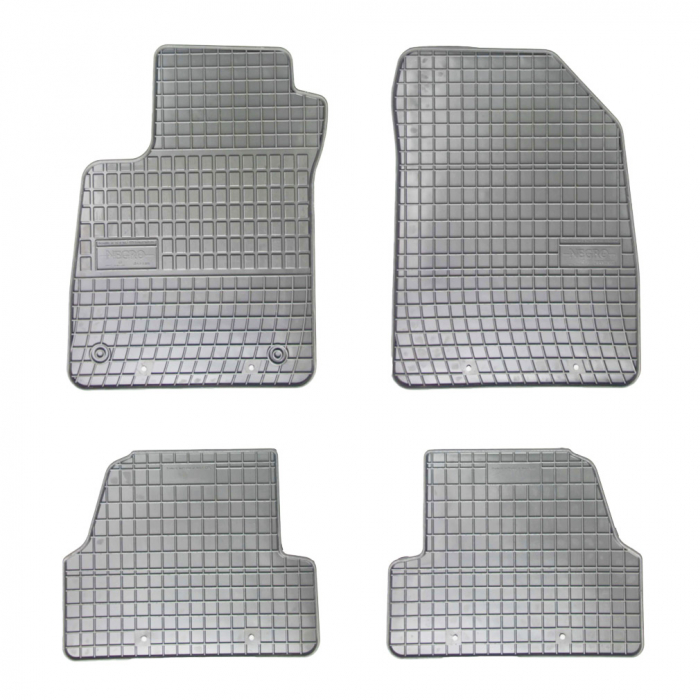 Set covorase auto din cauciuc Opel Mokka 2012-2019,Chevrolet Trax 2012-2019 culoare Gri, presuri FROGUM, 4 buc. [1]