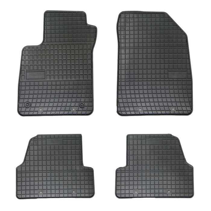 Set covorase auto din cauciuc Opel Mokka 2012-2019 Chevrolet Trax 2012-2019, presuri FROGUM, negre, 4 buc. [1]