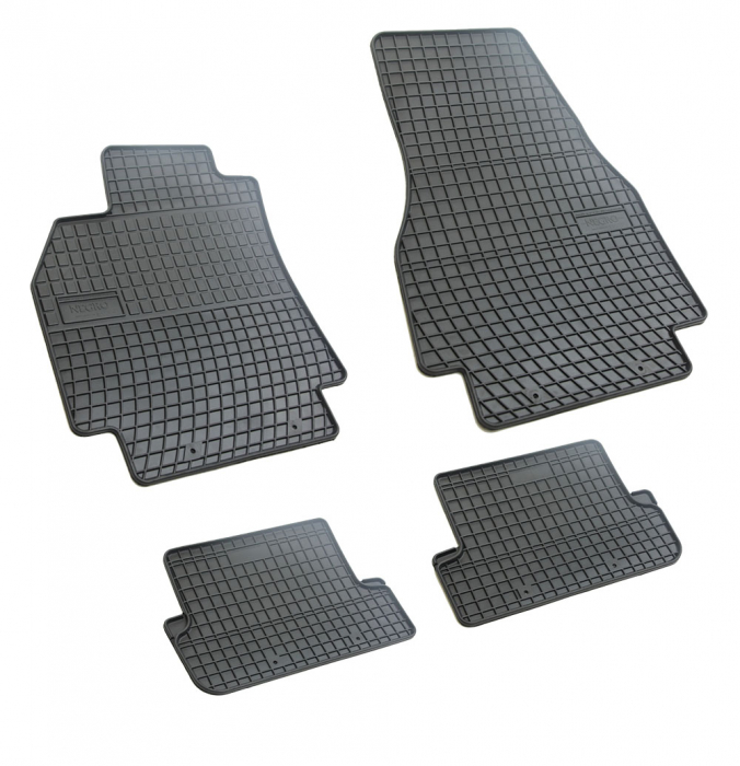 Set covorase auto din cauciuc Renault Megane 2 2002-2008 Negru, presuri FROGUM, negre, 4 buc. [2]