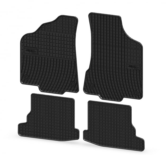 Set covorase auto din cauciuc Volkswagen Polo 6N2 1999-2001, presuri FROGUM, negre, 4 buc. [1]