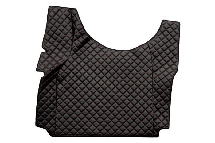 Set covorase compatibile cu Renault T cu podea inalta (01.2014-2021), piele sintetica - Negru/Rosu [3]