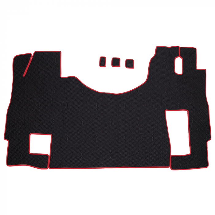 Set covorase Piele Ecologica Truck Umbrella Pentru Mercedes Actros Euro 5 1844 Mp2 Mp3 Mp4Negru [2]