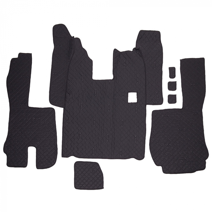 Set covorase Piele Ecologica Truck Umbrella Pentru Scania Seria R 380-420 2005-2016, Manuala, Rosu [2]