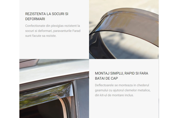 Set Paravanturi Fata Farad Pentru Volkswagen Transporter T5 (2003-2014)  T6 (2014-) [2]