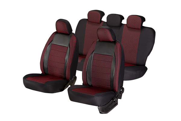 Set huse scaun Elegance rosu [2]