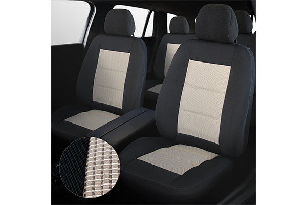 Set Huse Scaun Premium Lux Negru-Bej Umb3 [3]