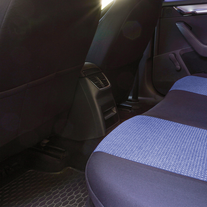 Set Huse Scaun Racing Albastru [8]