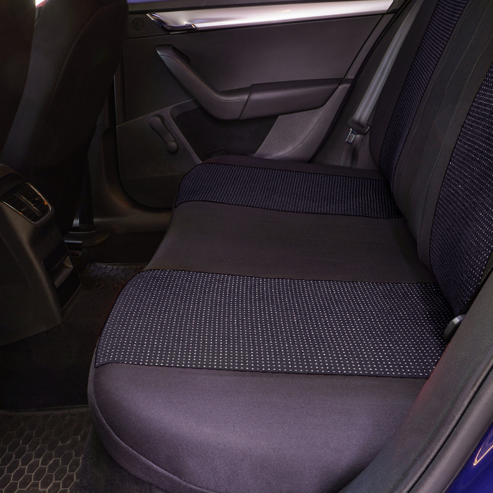 Set Huse Scaun Racing Negru [3]