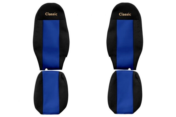 Set huse scaun textil camion compatibile cu Volvo FH 3 (01.2009-12.2012) cu 2 centuri [1]