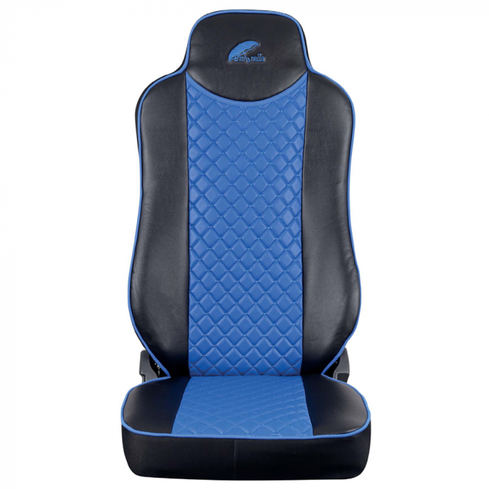 Set Huse Scaun Truck Umbrella Pentru Mercedes Actros Euro 5 1844 Mp2 Mp3 Mp4 Piele Ecologica Neagra [3]