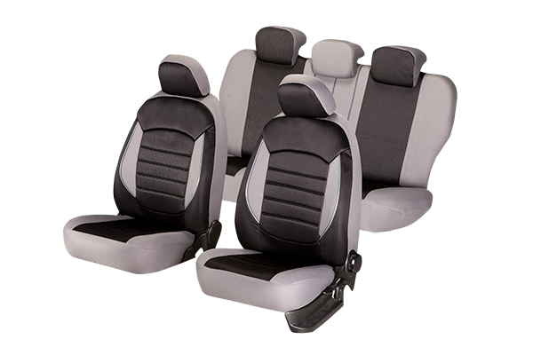 Set Huse Scaun Urban Negru - Gri [10]