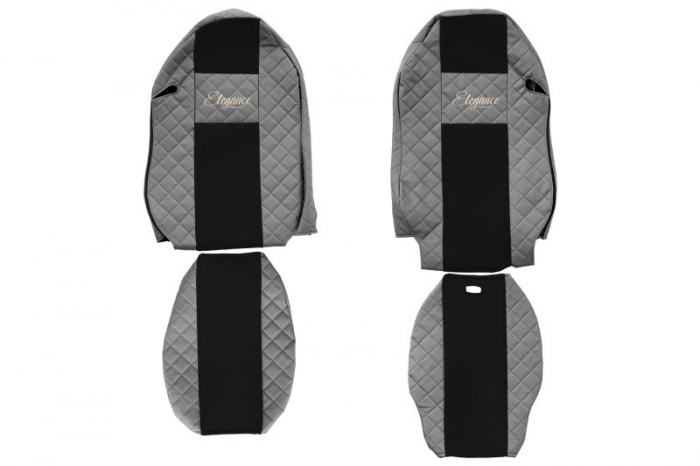 Set huse scaune compatibil cu Mercedes Actros MP 3 (01.2007-12.2010), Gri [1]
