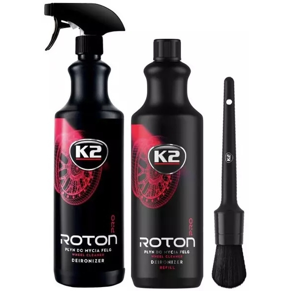 Set 2 buc K2 Solutie Curatat Jante Premium Roton Pro 1L D10011 + K2 Perie Detailing 31MM M315 [1]