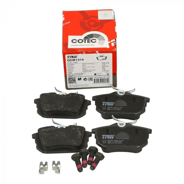 Set Placute Frana Spate Trw Mitsubishi Space Star 1998-2005 GDB1314 [1]