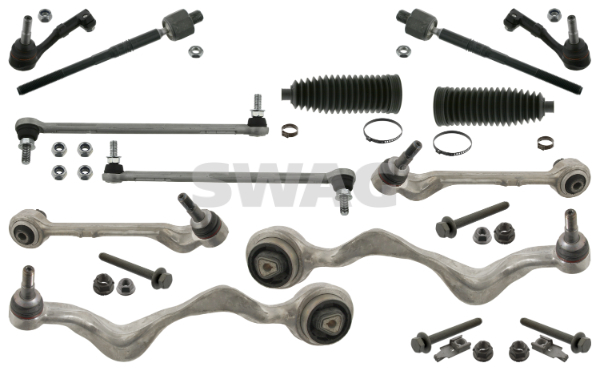 Set reparatie brate puntea fata  SWAG pentru BMW 1 (E81), 1 (E82), 1 (E87), 1 (E88), 3 (E90), 3 (E91), 3 (E92), 3 (E93), X1 (E84), Z4 (E89) 1.6-3.0D 06.04-08.16 [1]