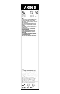 Set stergatoare BOSCH AeroTwin A096S 3397007096, lungime 600 mm, 450 mm, fara carcasa [3]