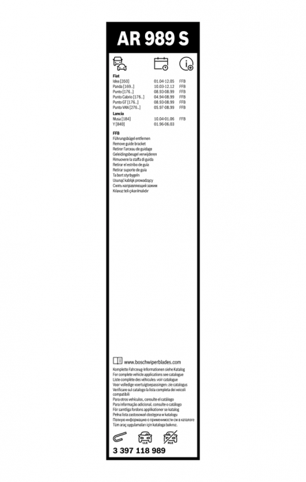 Set stergatoare parbriz BOSCH Aerotwin Retrofit 3 397 118 989, lungime 575/400 mm, kit retrofit, pret pe bucata / comanda minima 5 bucati [3]