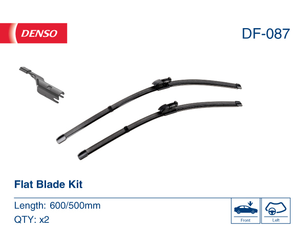 Set stergatoare parbriz DENSO DF-087, lungime 500 mm, 600 mm, lama stergator lata [2]